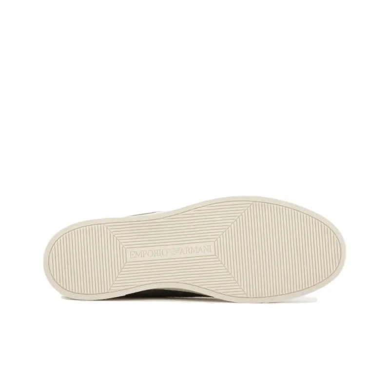 EMPORIO ARMANI Crust Leather Lace-up Shoes-3