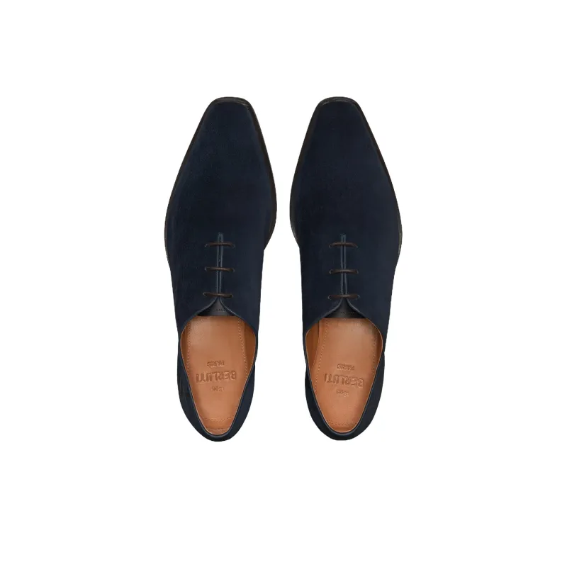 BERLUTI Alessandro Demesure Scritto Camoscio Casual Shoes Men's Marine Blue-3