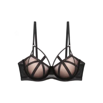 Flowers In Water Bra Women's Black