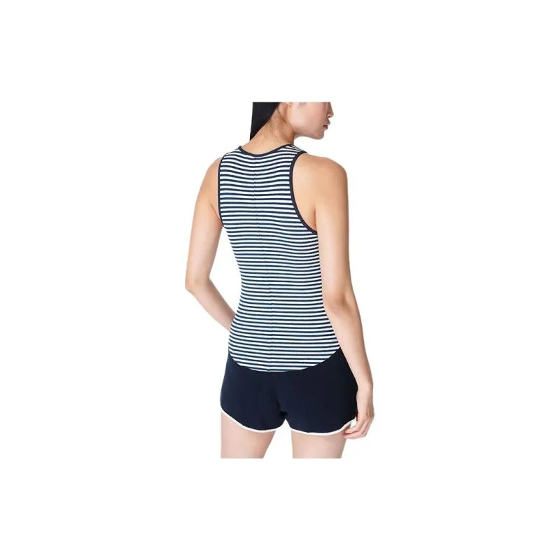 Sweaty Betty Sport Vests Women's Sea Blue/White Stripe-1