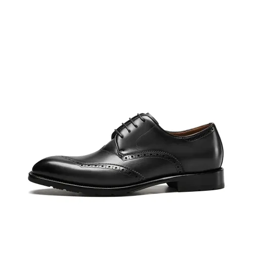 YEARCON Dress Shoes Men Low Top Trekking Brown
