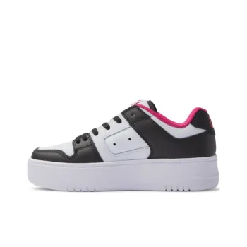 DC Shoes Cushioned Slip Resistant Low Top Casual Shoes Women's Black White Pink