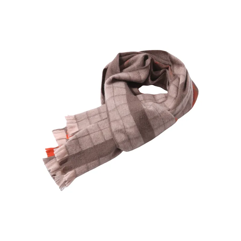 H YXIANG Knit Scarves Unisex-1