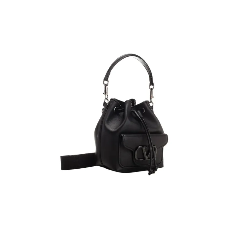Valentino VLogo Signature Drawstring Small Bucket Bag-1
