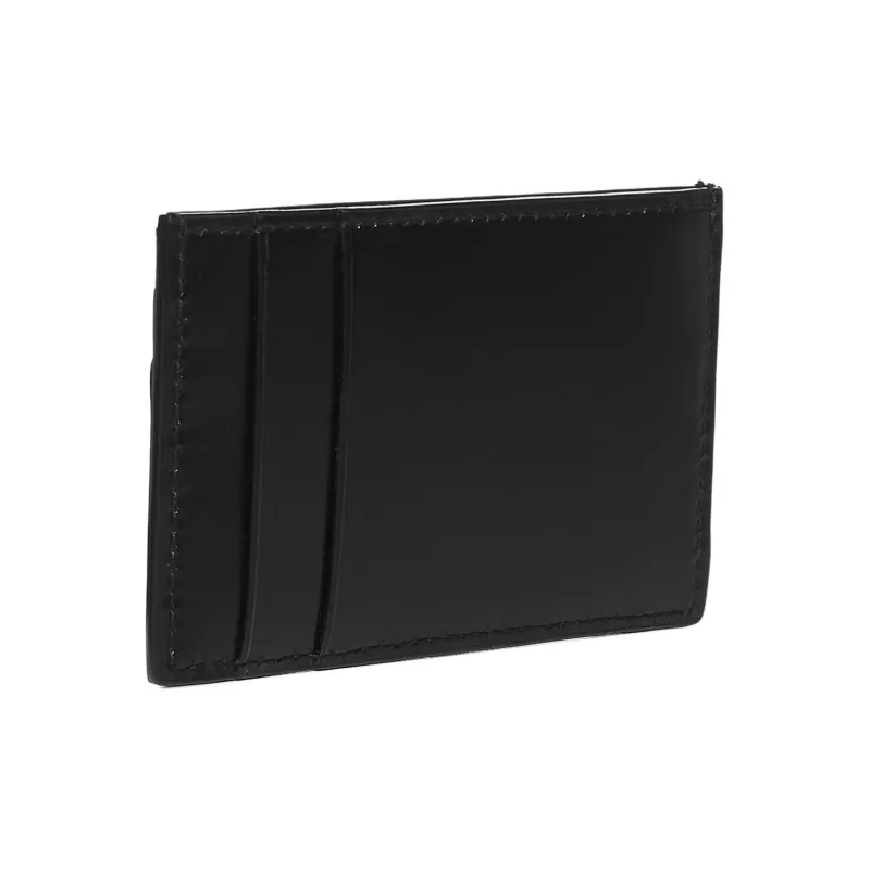 Alexander McQueen Cow Leather Card Holder Card Holder Men's Black-2