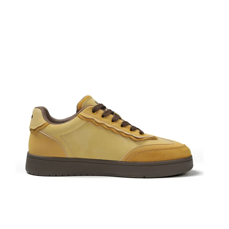 JEEP SPIRIT Slip Resistant Cushioning Wear Resistant Low Top Skateboard Shoes Men's Lemon-1