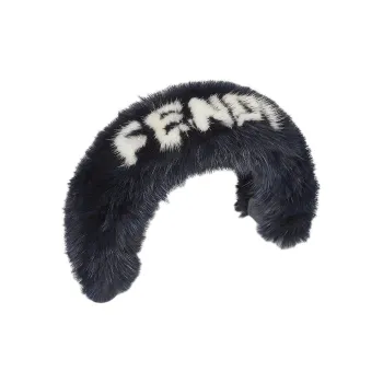 FENDI Peekaboo Sable Fur With Calfskin Bag Accessory Regular Women's