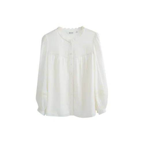 Olrain Chiffon Shirts Women's Off White