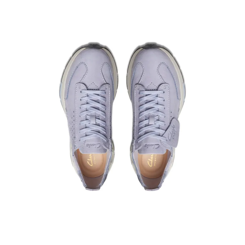 Clarks Cushioning Low Top Casual Shoes Women's Purple-3