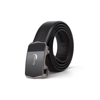 Crocodile Cow Leather Leather Belts Men's Width 3.6cm