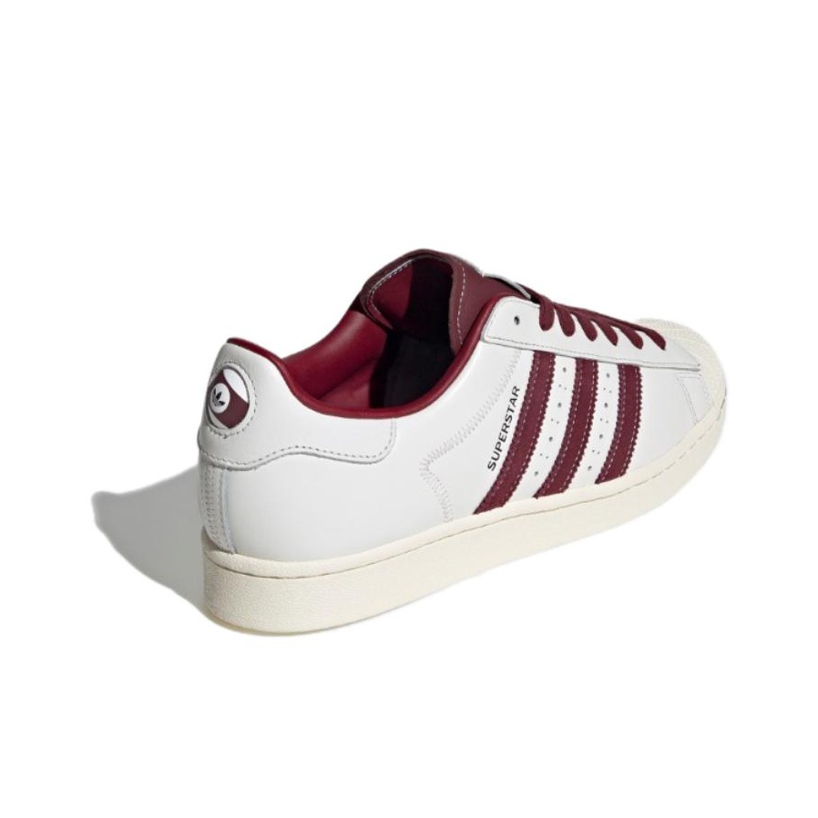 Adidas Originals Superstar Off White Maroon