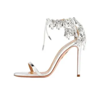 AQUAZZURA Moonwalk 105mm Crystal-embellished Sandals