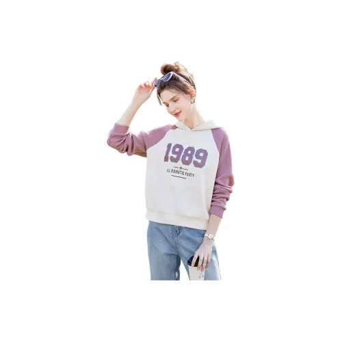 TOUCH Sweatshirts Women's Beige And Purple