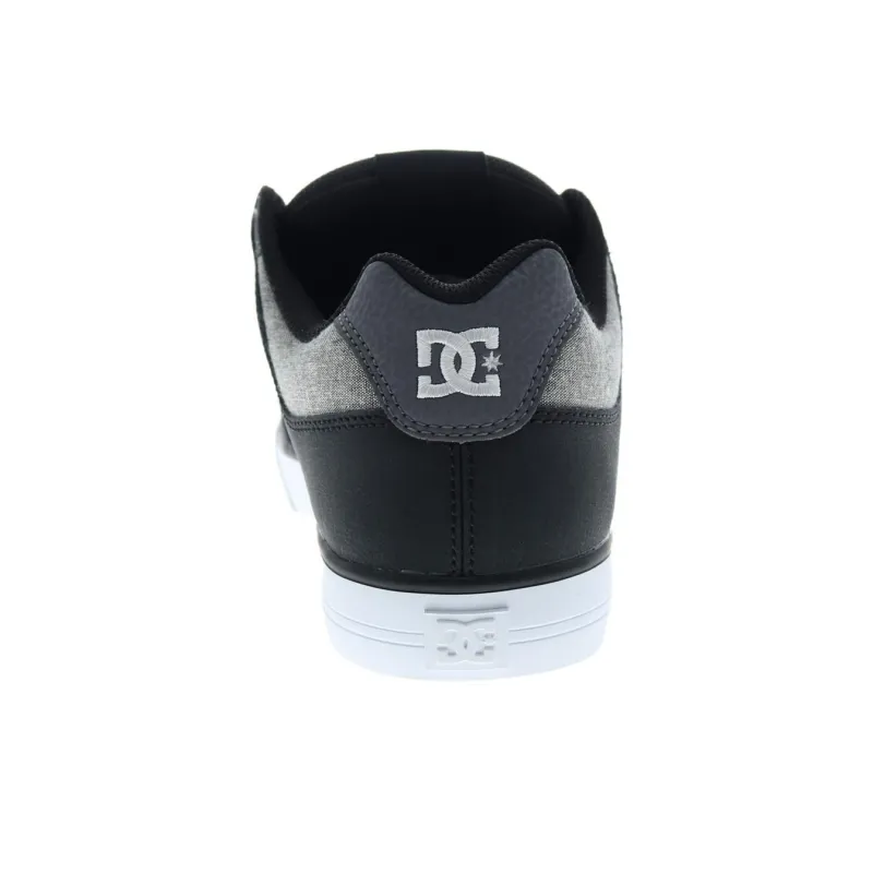 DC Shoes Shock Absorbers With Slip Resistant And Abrasion Resistant Properties Low Top Casual Shoes Men's Black Gray-3
