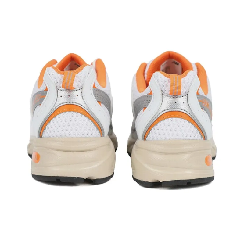 New Balance 530 White Silver Orange-4