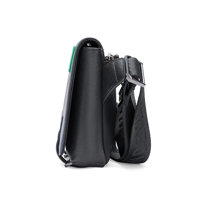 BISON DENIM Top Grain Cow Leather Crossbody Bags Shoulder Bags Regular Men's Black-3