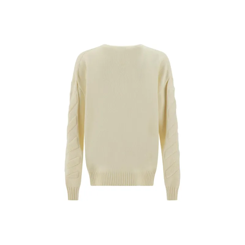 OFF WHITE Crewneck Knitted Jumper-1