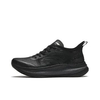 Anta Cushioning Anti Slip Wear Resistant Breathability Low Top Full Length Carbon Plate Running Shoes Men's Black