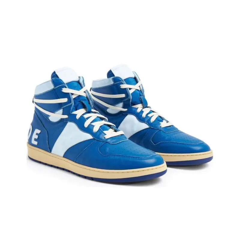 RHUDE Rhecess Leather High top Sneakers-2