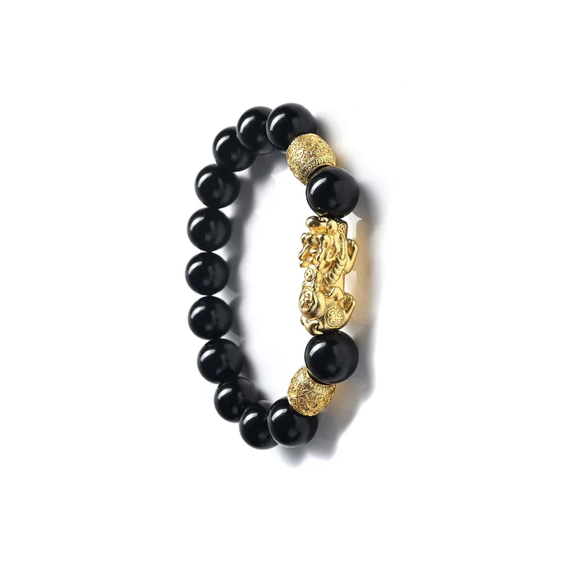 Abby's Wonderland Obsidian Bracelets Unisex-2