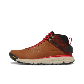 Danner Trail 2650 Cushioned Slip-Resistant Water-Resistant Lightweight Mid-Top Hiking Trekking Shoes Women's Brown Red