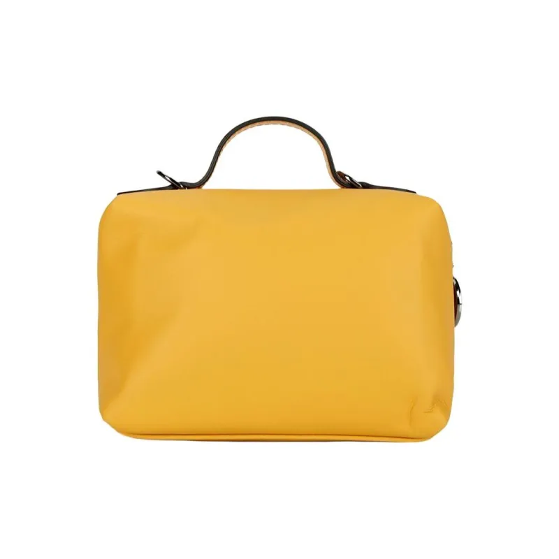 LONGCHAMP Le Pliage Xtra Cow Leather Box Bag Handbag Shoulder Bag Crossbody Bag Mini Women's Apricot Yellow-3