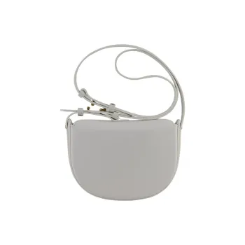 POURCHET Cow Leather Shoulder Bag Regular Women's White/Light Khaki/Black/Mandarin Yellow/Yellow