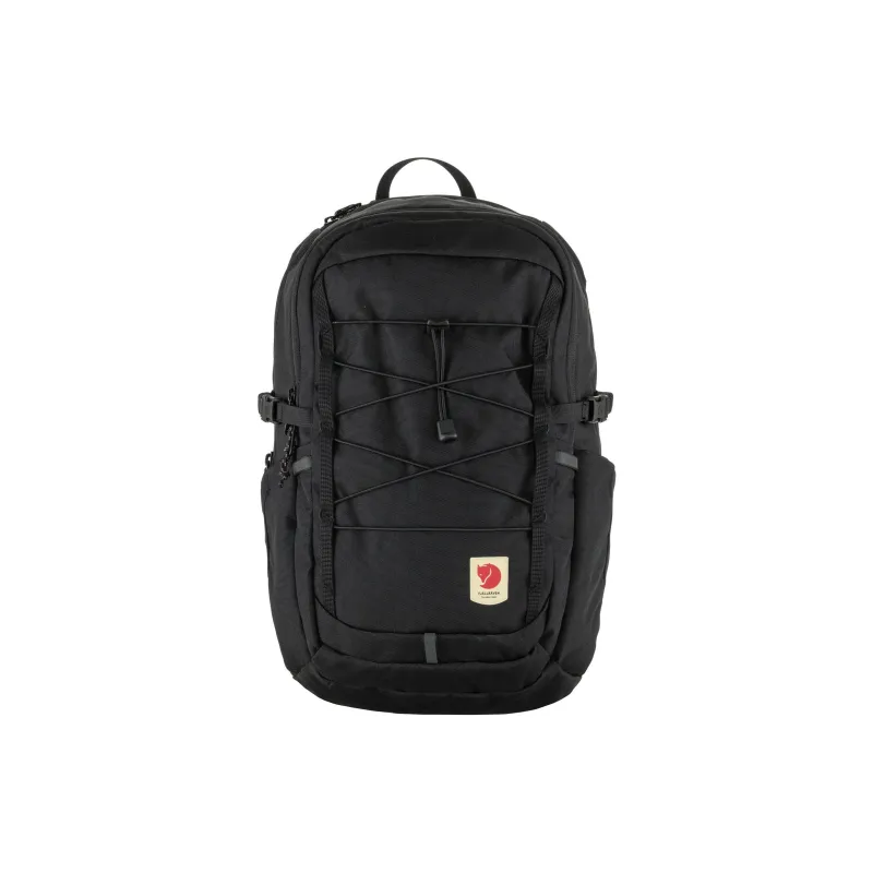 Fjallraven Recycled Polyester Backpack Unisex Black-0