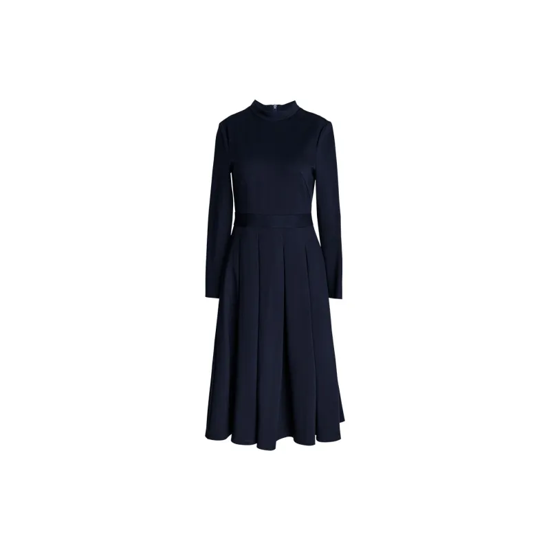 ROEYSHOUSE Long Sleeved Dresses Women's Navy Blue-1