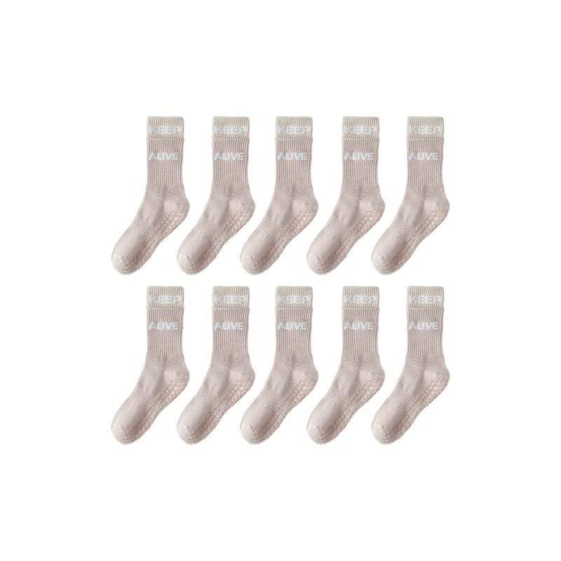 BEAR UNION Yoga Sprot Mid-Calf Socks Women's Combo Set-6