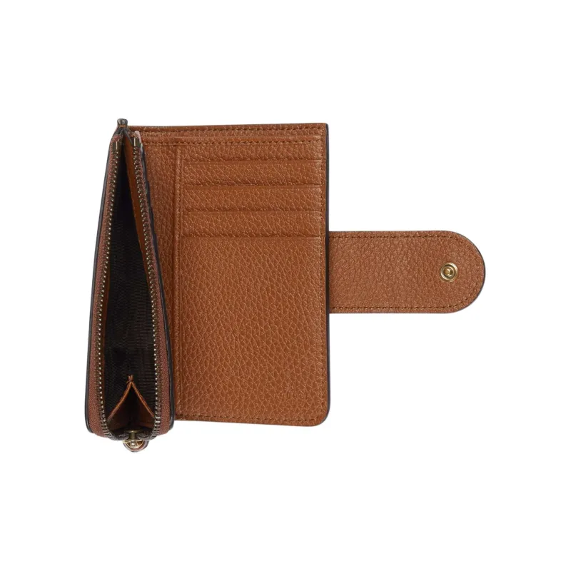 GUCCI Leather Wallet Medium Size Women's Brown-4