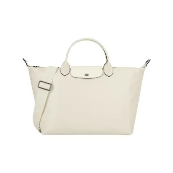 LONGCHAMP Le Pliage Xtra Cow Leather Dumpling Bag, Shoulder Bag, Crossbody Bag, Handbag Medium Size Women's Linen