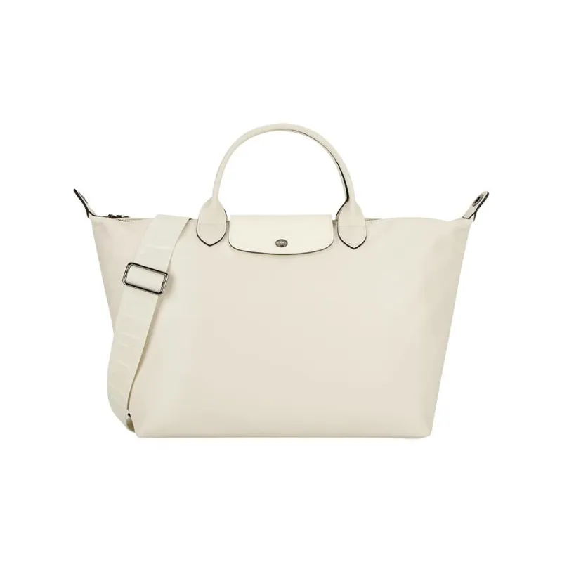 LONGCHAMP Le Pliage Xtra Cow Leather Dumpling Bag, Shoulder Bag, Crossbody Bag, Handbag Medium Size Women's Linen-0