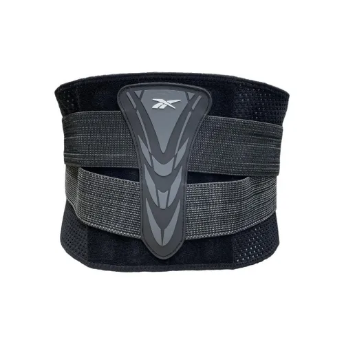 Reebok Back Support Braces Running Fitness Breathable Protective Black Unisex