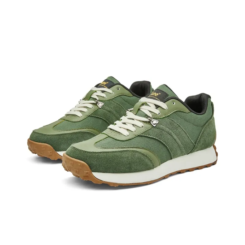 Lee Cushioning, Wear Resistant Low Top Running Shoes Men's Olive Green-2