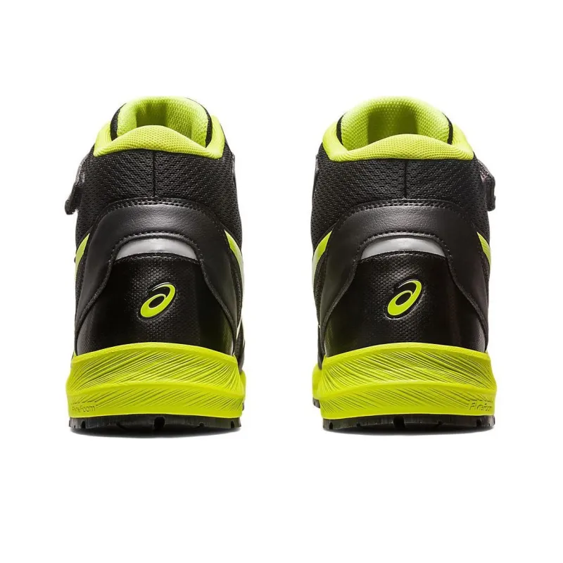 Asics Winjob Cp216 Wear-Resistant Mid-Top Casual Shoes Unisex Black Yellow-5