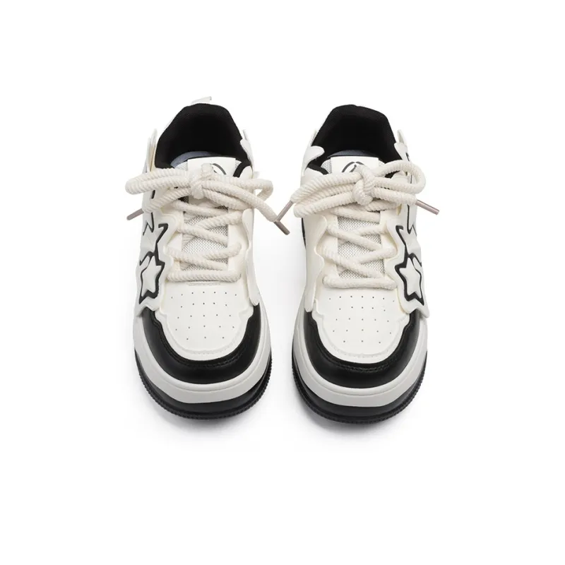 RENBEN Skateboard Shoes Cushioning Wear Resistant Low Top Casual Shoes Women's-3