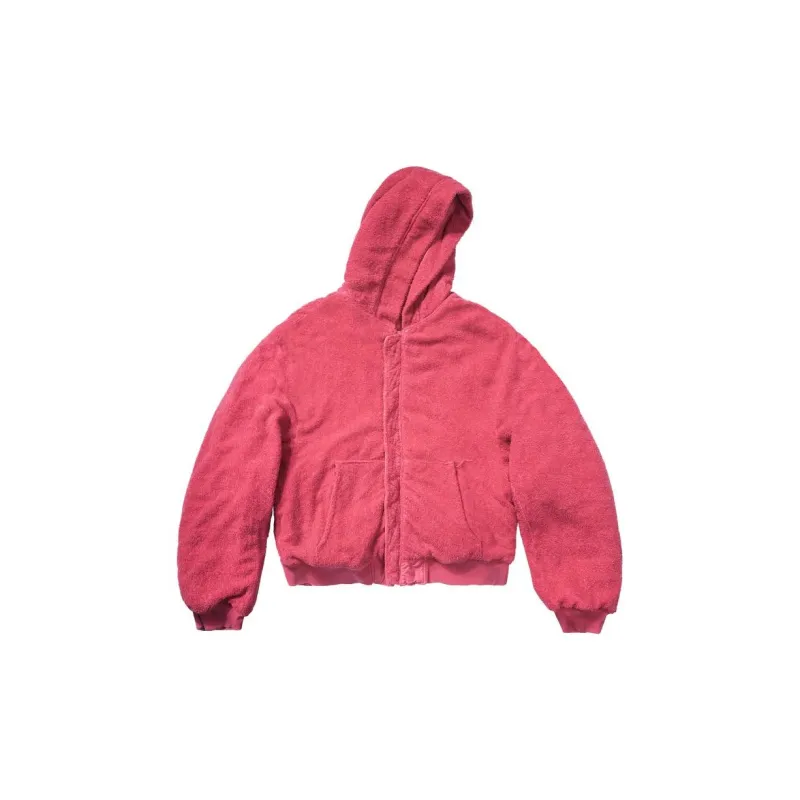GREG ROSS FW23 Baseball Jacket Unisex Rose Red-1
