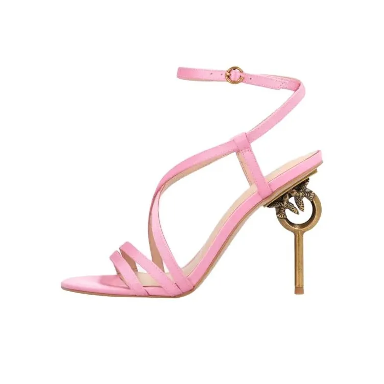 PINKO Love Birds Series Strap Sandals 10cm Women's Pink-0