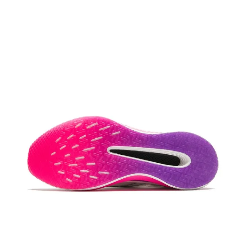 Anta Cushioning Abrasion Resistant Breathable Low Top Full Length Carbon Plate Running Shoes Women's White Pink-4