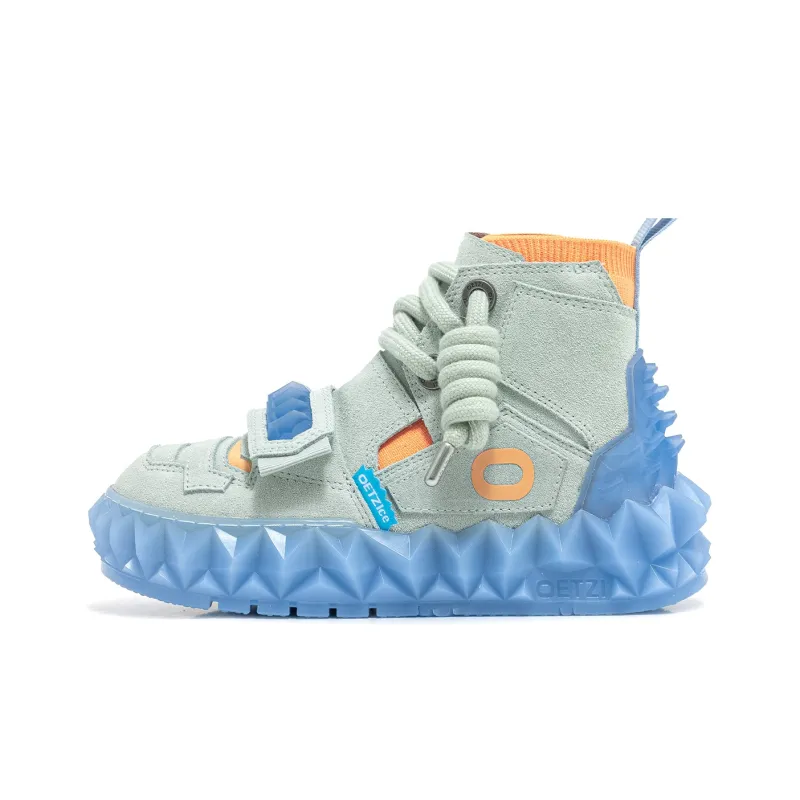OETZI Slip Resistant High Top Skateboard Shoes-0