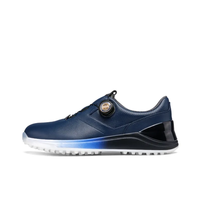 PGA Shock Absorbers With Slip Resistant Features Low Top Golf Shoes Men's Navy Blue-0