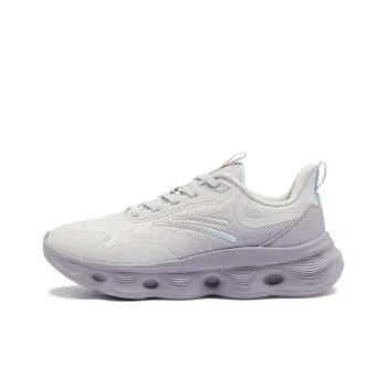 QIAODAN Cushioning Wear-Resistant Low-Top Training Shoes Women's White Gray