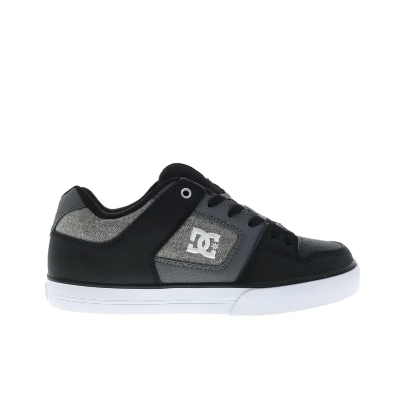 DC Shoes Shock Absorbers With Slip Resistant And Abrasion Resistant Properties Low Top Casual Shoes Men's Black Gray-1