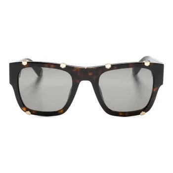 PHILIPP PLEIN Logo-engraved Square-frame Sunglasses