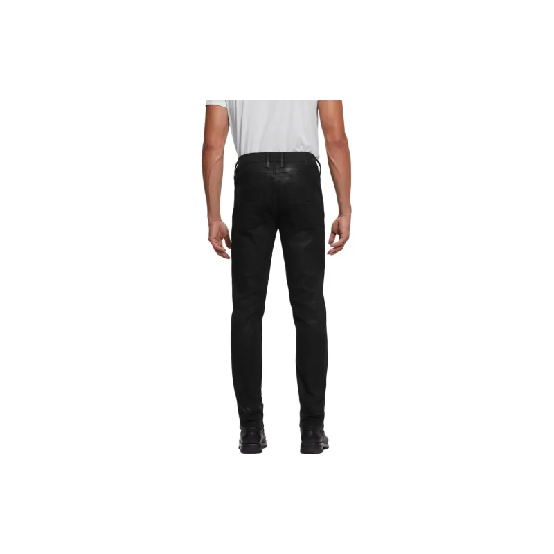 GUESS Tapered Moto Jeans Jeans Men's Black-1
