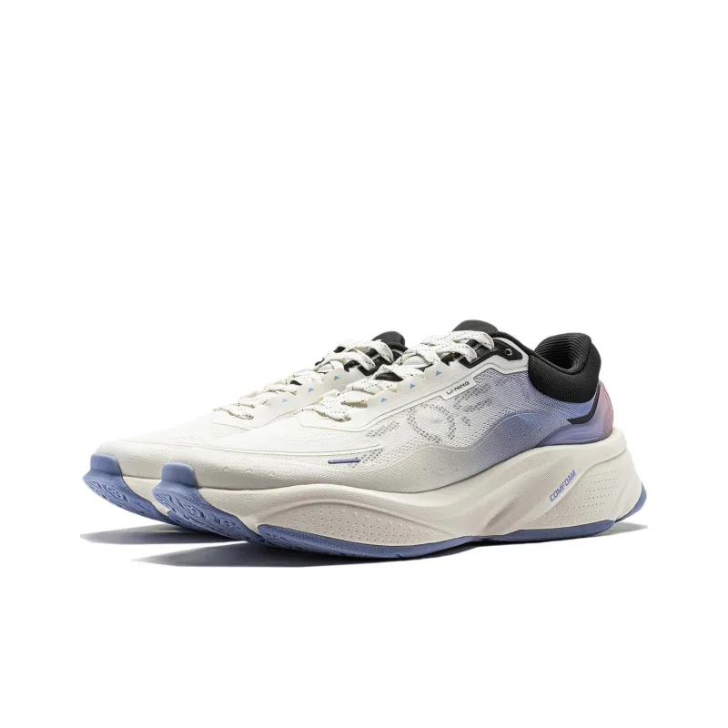 LiNing Soft Cushioned Wear Resistant Lightweight Low Top Casual Shoes Men's White Blue-2
