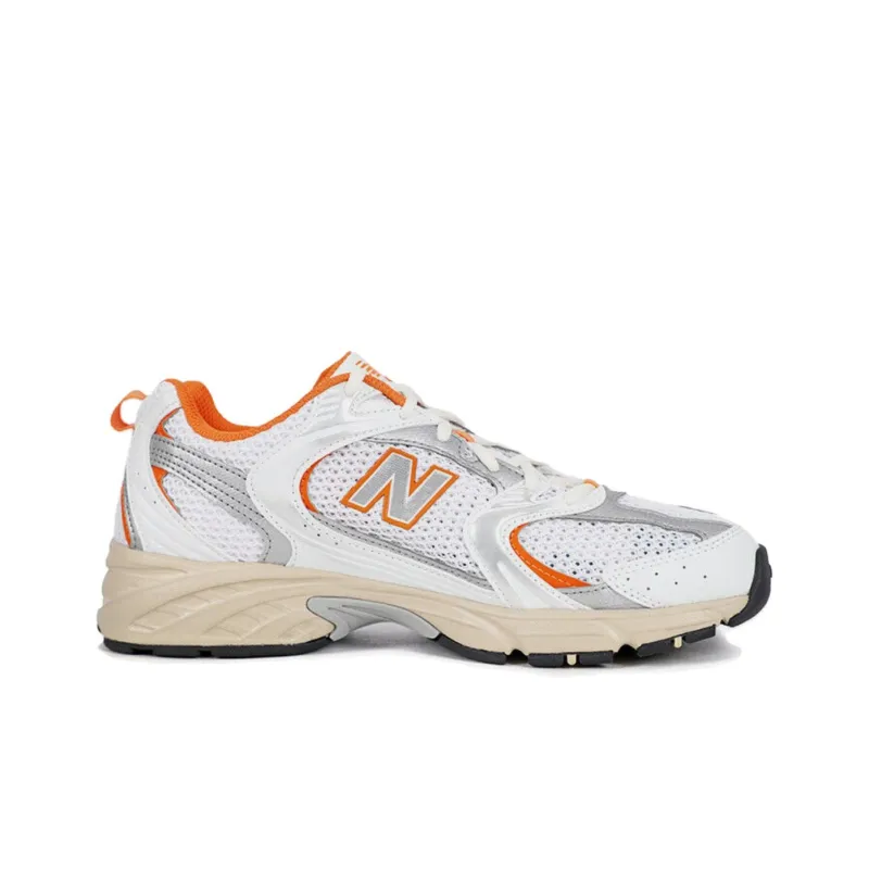 New Balance 530 White Silver Orange-1