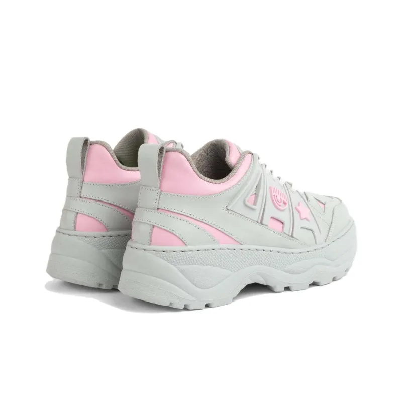 CHIARA FERRAGNI Eyefly Low-Top Casual Shoes Women's White Pink-3