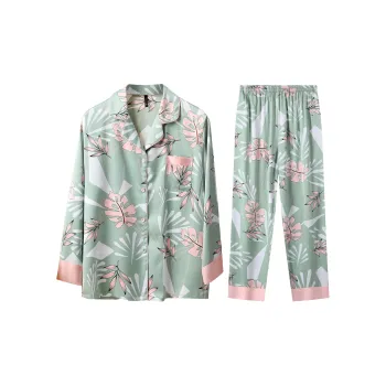 H YXIANG Pajama Set Women's Light Forest Green